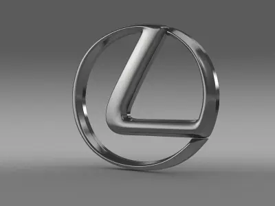 lexus logo 3D model by Sergey from CGTrader
