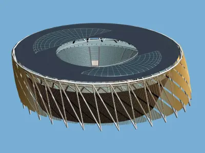 Grand Stadium 3D model 3