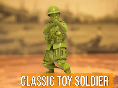 Classic Toy Soldier model pack Low-poly 3D model