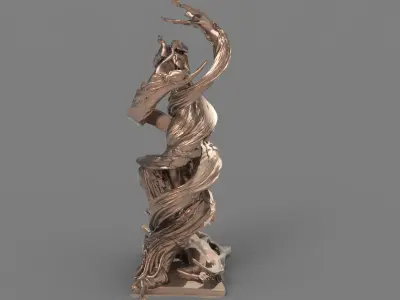 Siren Dance sculpture collection  3D model