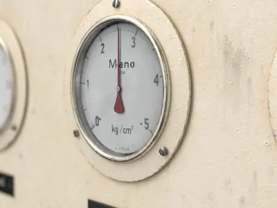 Gauge panel Low-poly 3D model