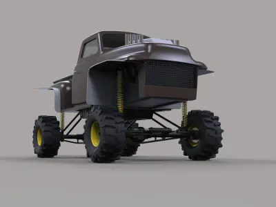 Dirt dragster 3D model
