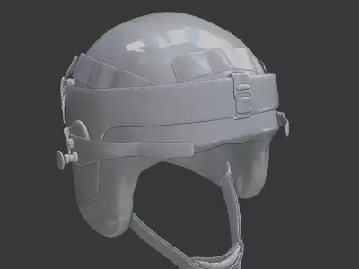 Modern Military Combat Helmet 3D Printable  3D print model