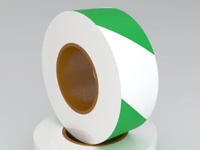 Green Barricade Tape 3D model
