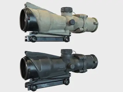 Optical Scope 7 Low-poly 3D model
