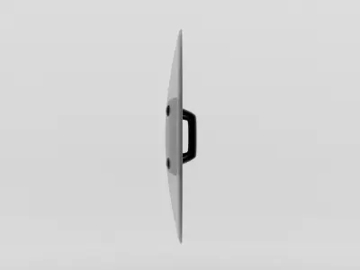 Police Shield Low-poly 3D model