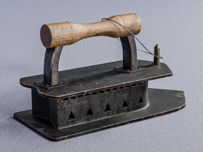 Classic Iron Machine With Texture 3D model