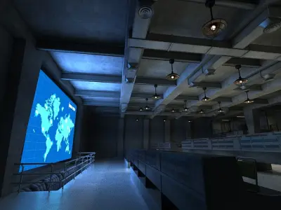 war operations Control Center 3D model