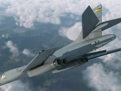  Strategic Bomber Rockwell B-1 Lancer Rigged 