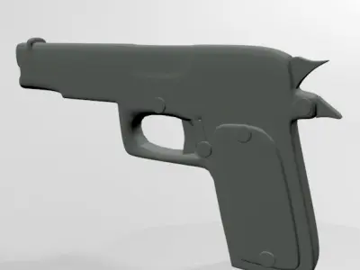 Gun 02 3D model