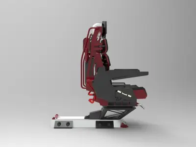 Pilot seat a 3D model