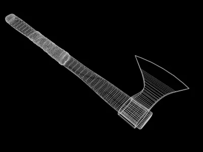 Hatchet axe Low-poly 3D model get