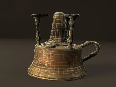 Antique Spirit Burner - Photogrammetry 3D model