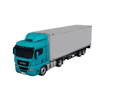 MAN TGX Heavy Duty Highway Semi Truck Model 3D model