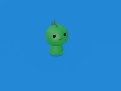 Cute little dragon dinosaur Free 3D model