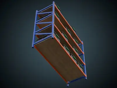 Storage Box 1 Basic Low-poly 3D model