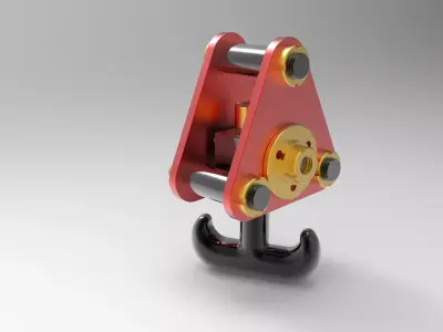 crane hook solid works Free 3D print model