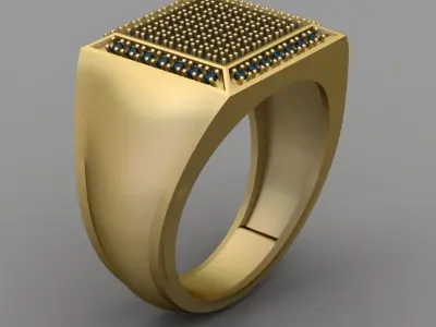 Antique Diamond Ring 3D print model get