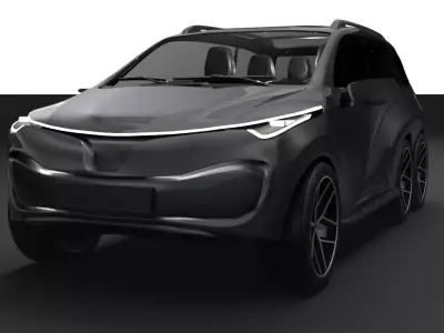 6x6 SUV Concept 3D model