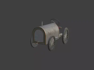 Vintage toy car 3D model buy
