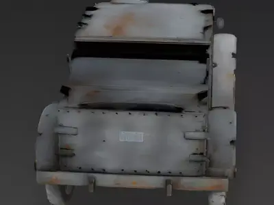WWI Armored Car Scrap 3D Model 3D Model Low-poly 3D model