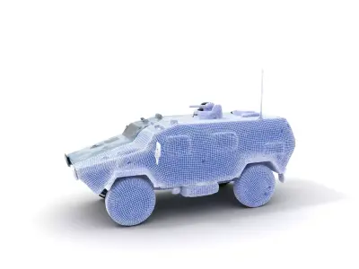 Camouflage Military Vehicle model pack Low-poly 3D model
