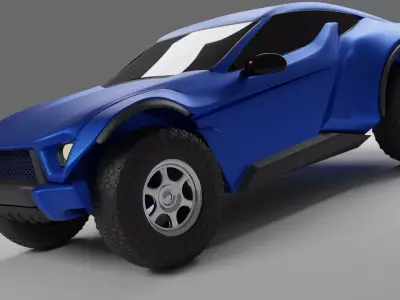 Sarooq Sand Racer  Free low-poly 3D model