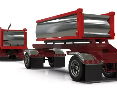 1967 Peterbilt 351 LW Transfer Dump Truck 3D model