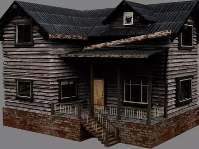 THE OLD HOUSE Free low-poly 3D model