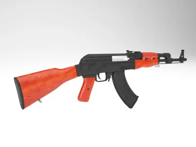 AK-47 rifle 3D model get