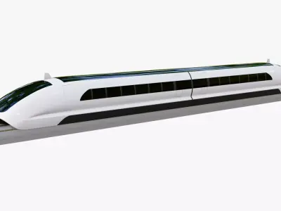 Maglev High Speed Train M1 3D model