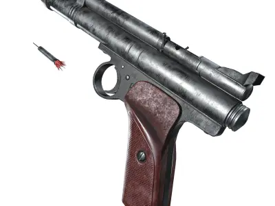 Crosman 150 C02 Pellet Pistol Low-poly 3D model