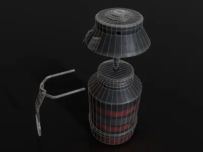 36M Vecsey grenade Low-poly 3D model