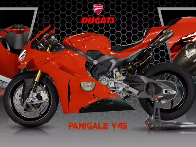 Panigale V4S 2025 Low-poly 3D model
