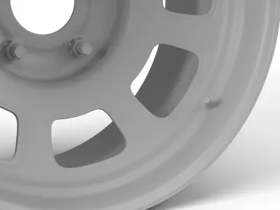 Stock Car Wheel 3D model