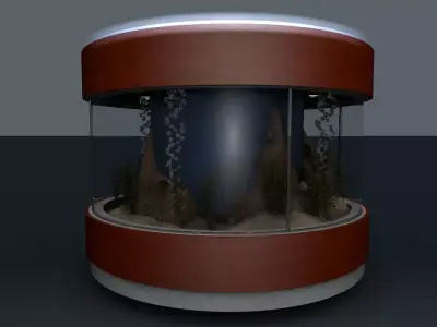 fish tank 3D model buy