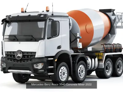 Collection of industrial trucks Mercedes-Benz Arocs 3D Model Pack