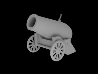 Cannon 3D model