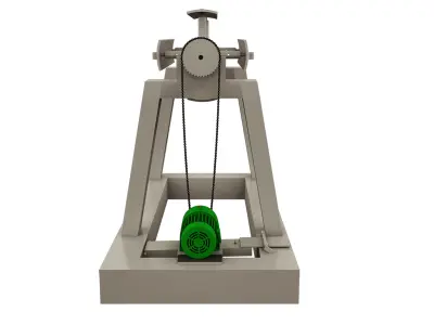 Roll Unwinder Machine 3D model