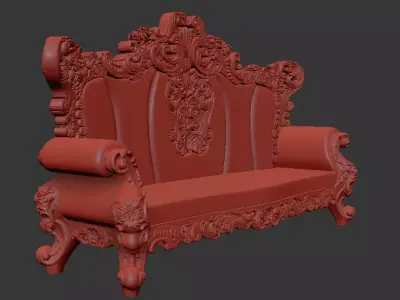 Chair wood DONG KY  3D model
