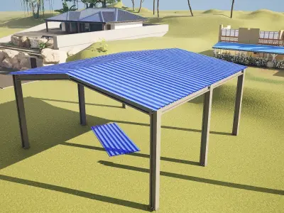 metal beam 3D model