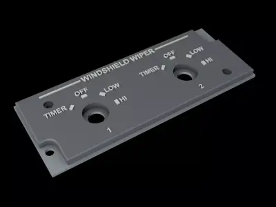 EMBRAER E1 OVERHEAD - WINDSHIELD WIPER PANEL 3D print model