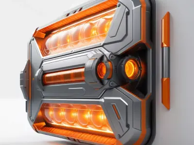 SciFi Energy Core Module 3D model