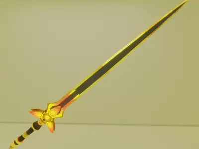 Fantasy sword 3D Model Low-poly 3D model buy