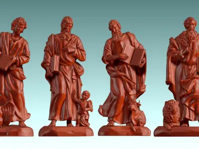 The Four Evangelist 3D model