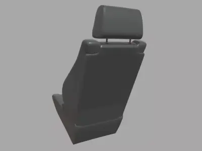 Car Seat 024 Low-poly 3D model