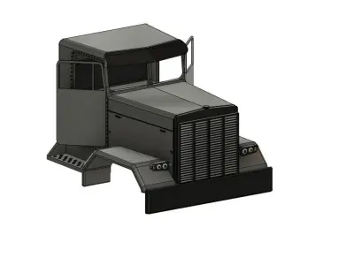 US TRUCK TAMIYA MODELL RC LKW TUNING FLACHES DACH 3D print model