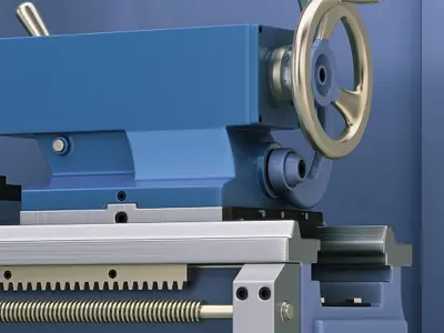 Lathe machine 3D model buy