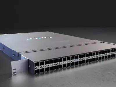 Rackmount Network Switch 3D Model Low-poly 3D model