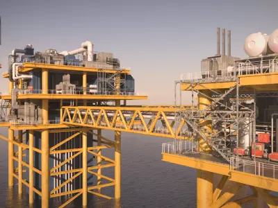 OilPlatform 3D model purchase